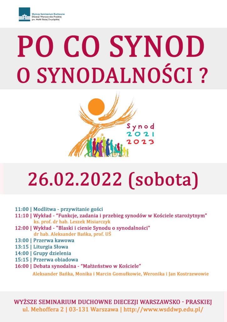 Sympozjum: „Po co Synod o synodalności?”.